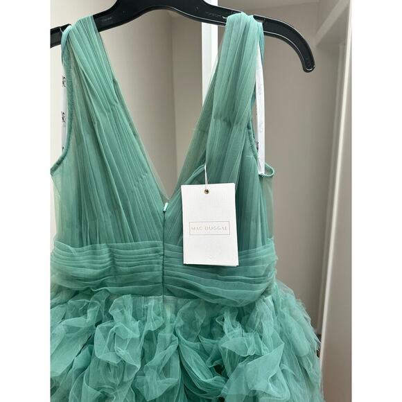 NEW NWT Mac Duggal 20411 Dress Jade Green size 10 - Picture 8 of 8